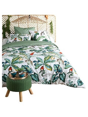 Housse de couette en percale de coton Arupana exotique