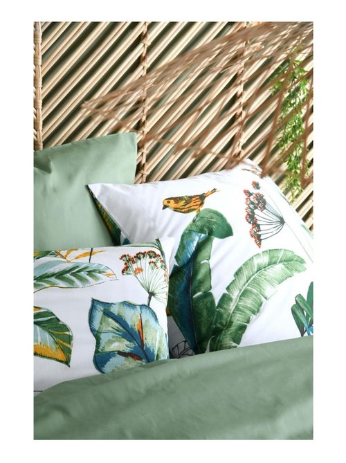 Housse de couette en percale de coton Arupana exotique - Kiabi