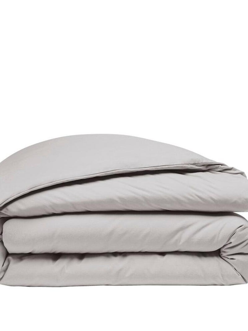 Housse de couette en percale de coton Bleu clair - Kiabi