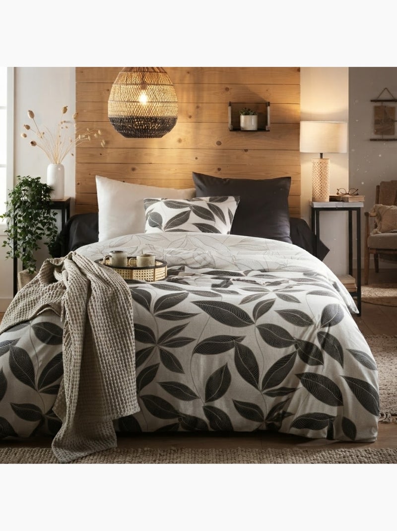 Housse de couette en percale de coton matisse Crème - Kiabi