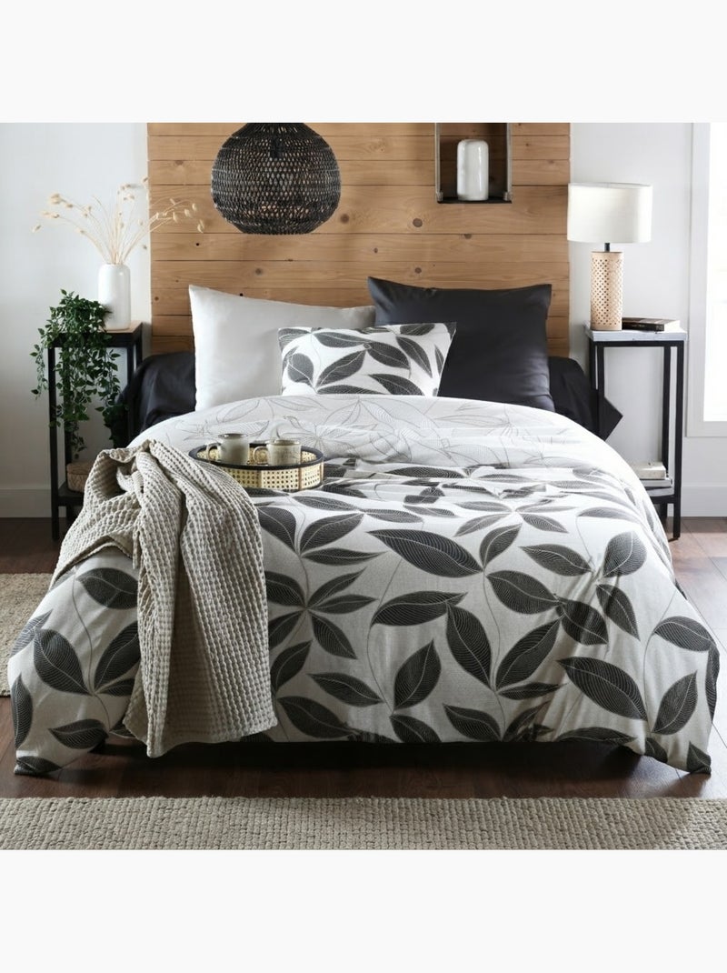 Housse de couette en percale de coton matisse Crème - Kiabi