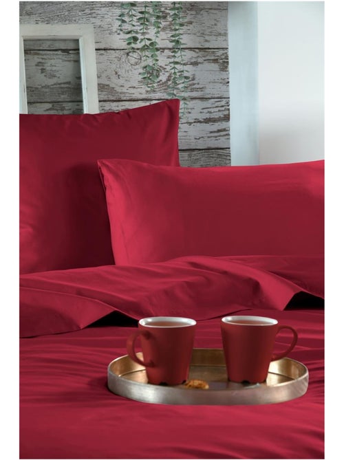 Housse de couette en percale de coton uni - Kiabi Housse de couette en percale de coton uni - Kiabi