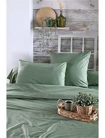 Housse de couette en percale de coton uni