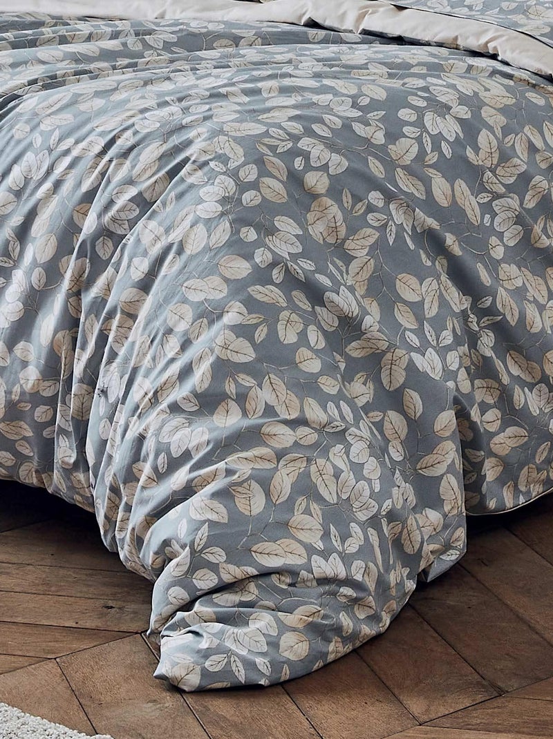 Housse de couette en percale esprit cocooning Gris - Kiabi