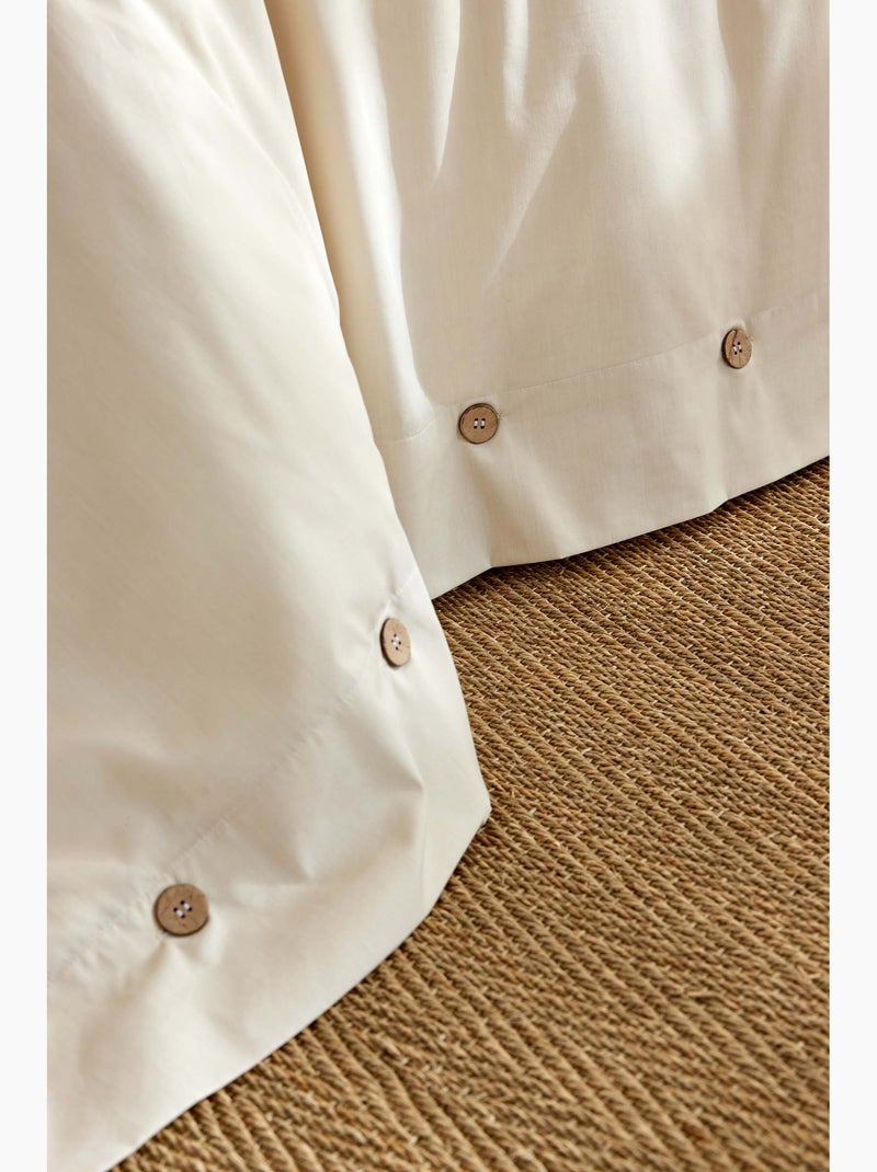 Housse de couette en percale Perrine Beige - Kiabi