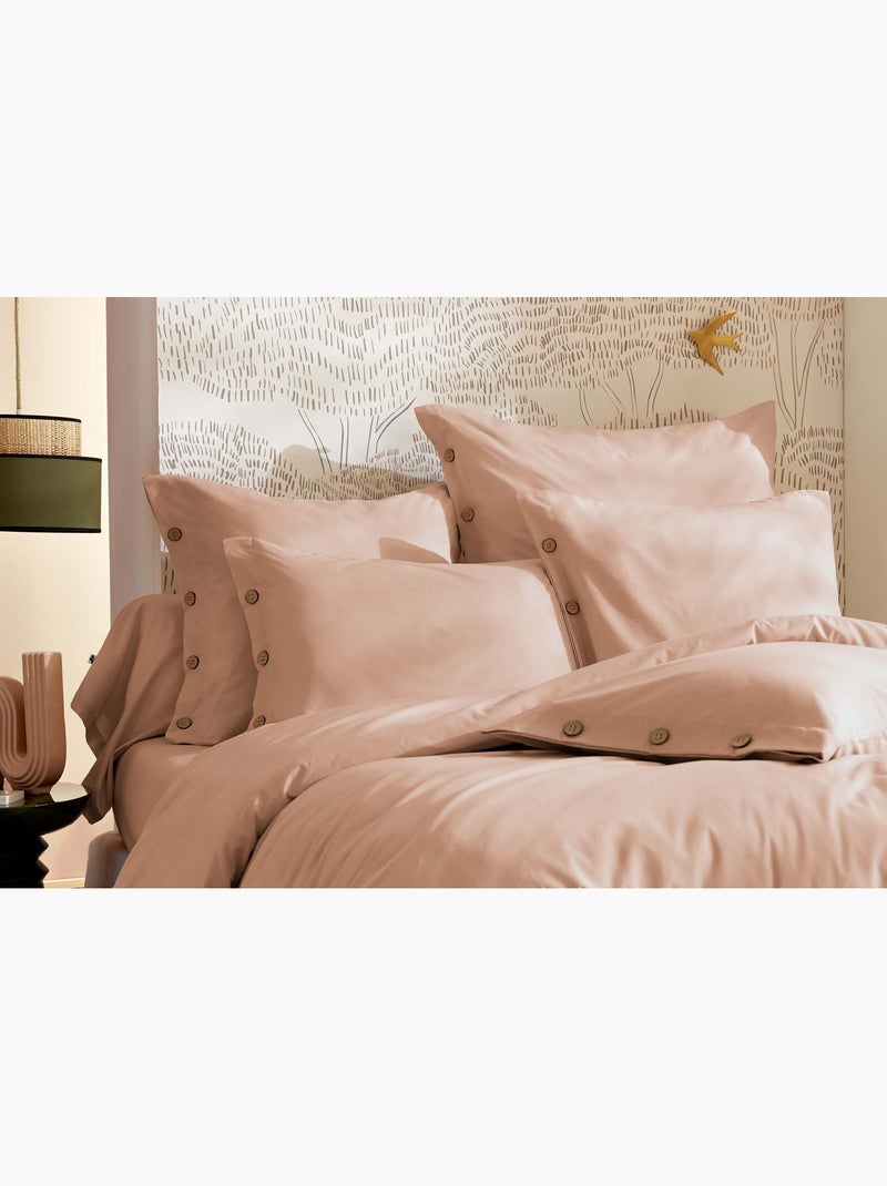 Housse de couette en percale Perrine Rose - Kiabi