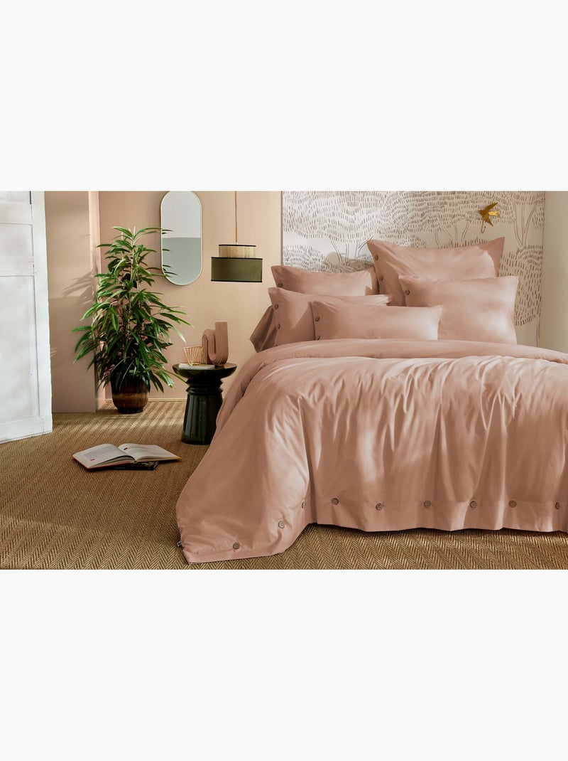 Housse de couette en percale Perrine Rose - Kiabi