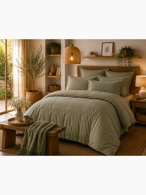 Housse de couette en percale Perrine - Kiabi