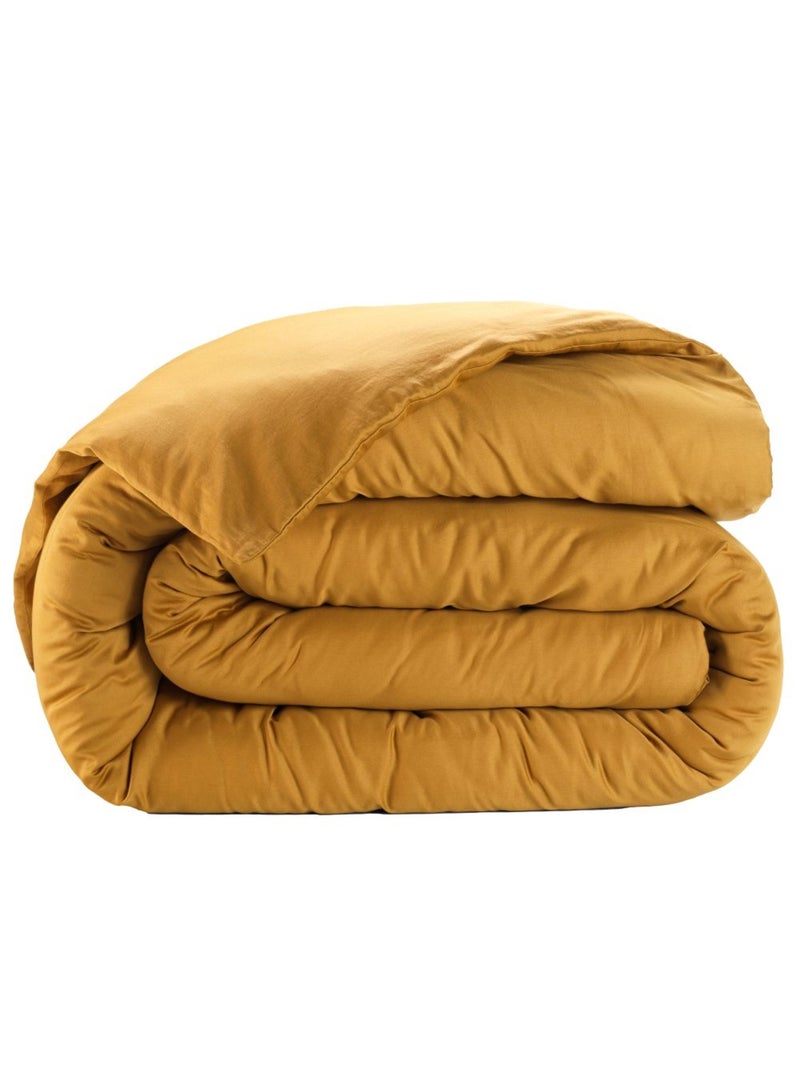 Housse de couette en Satin de Coton Bronze - Kiabi