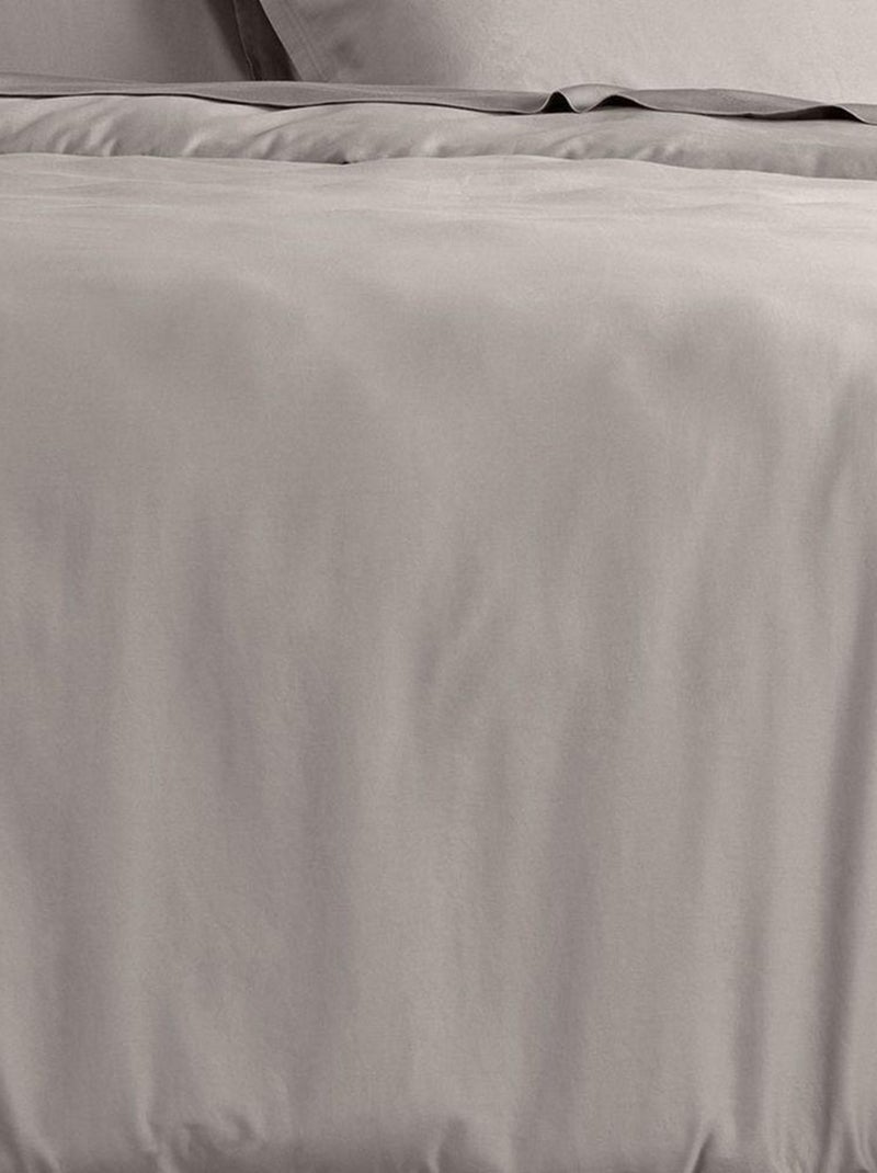 Housse de couette en Satin de Coton Gris clair - Kiabi