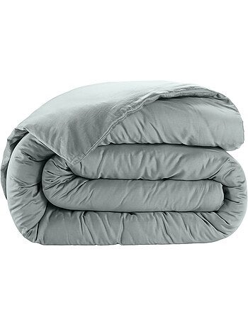 Housse de couette en satin de coton Uni