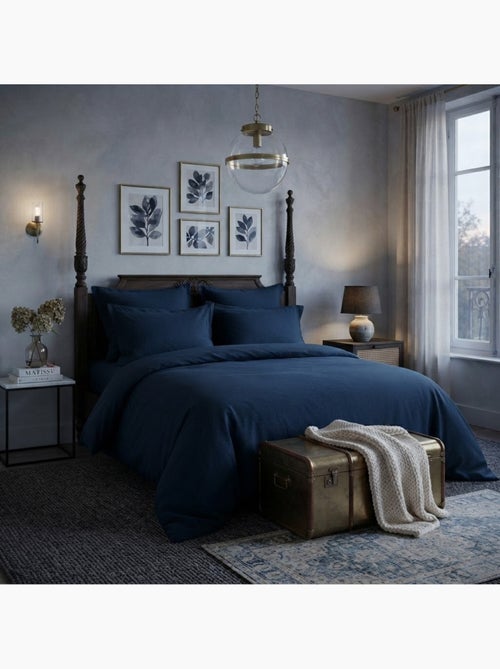 Housse de couette en satin de coton uni - Kiabi Housse de couette en satin de coton uni - Kiabi