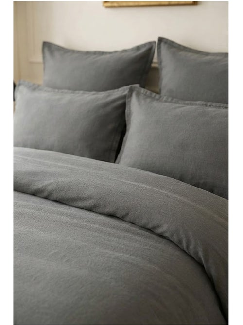 Housse de couette en satin de coton uni - Kiabi Housse de couette en satin de coton uni - Kiabi
