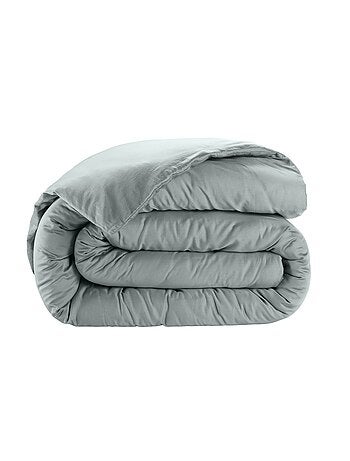 Housse de couette en satin de coton Uni