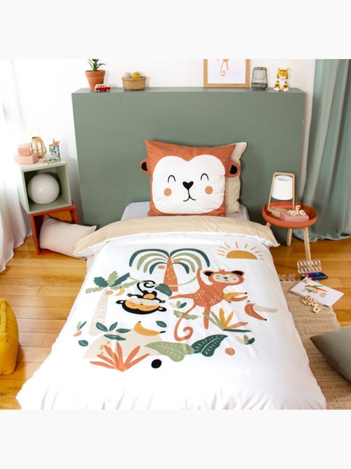 Housse de couette enfant 140x200 + 1 taie avec oreilles - Kiabi Housse de couette enfant 140x200 + 1 taie avec oreilles - Kiabi