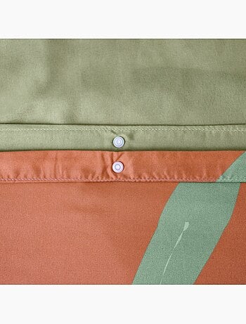 Housse de couette enfant 140x200 + 1 taie Lion avec oreilles