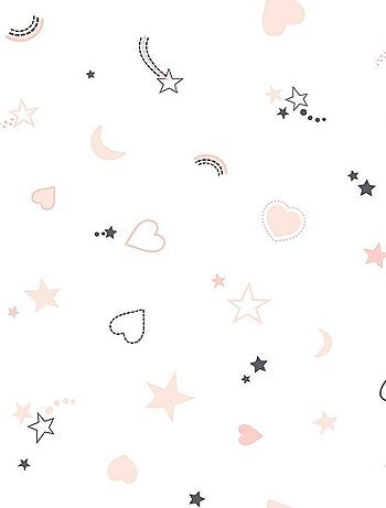 Housse de couette enfant 140x200 Chat + taie 100% coton bio 57 fils