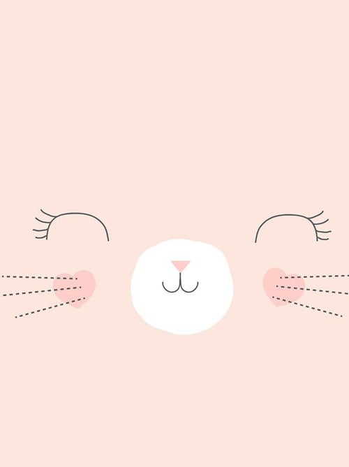 Housse de couette enfant 140x200 Chat + taie 100% coton bio 57 fils - Kiabi