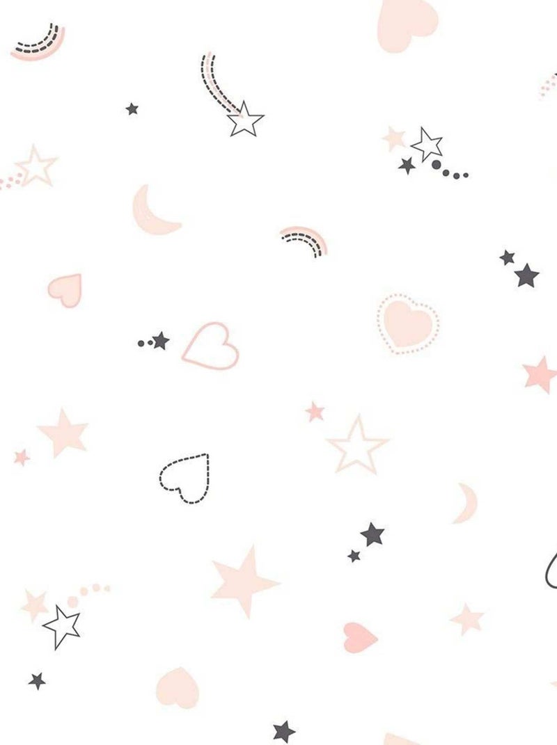 Housse de couette enfant 140x200 Chat + taie 100% coton bio 57 fils Rose - Kiabi