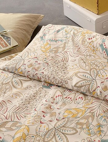 Housse de couette enfant au style végétal