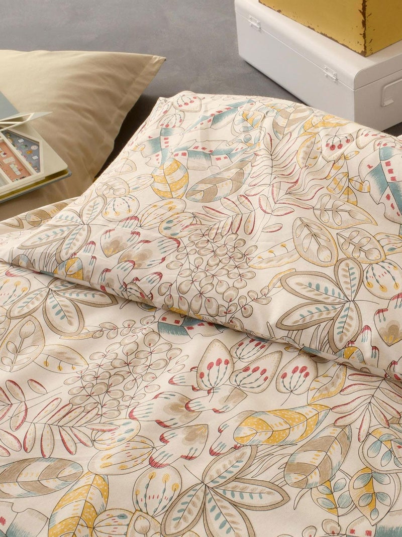 Housse de couette enfant au style végétal Ecru - Kiabi