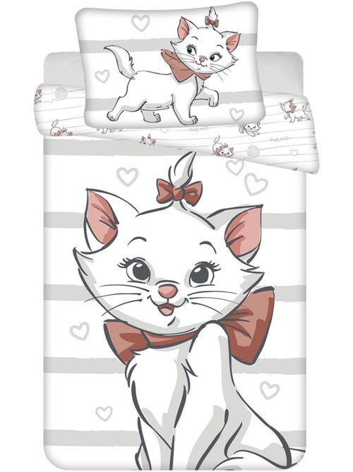 Housse de couette enfant coton imprimé Marie Disney 100 cm x 135 cm - Kiabi