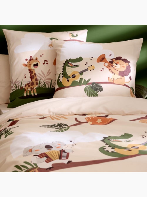 Housse de couette enfant percale de coton savane - Kiabi