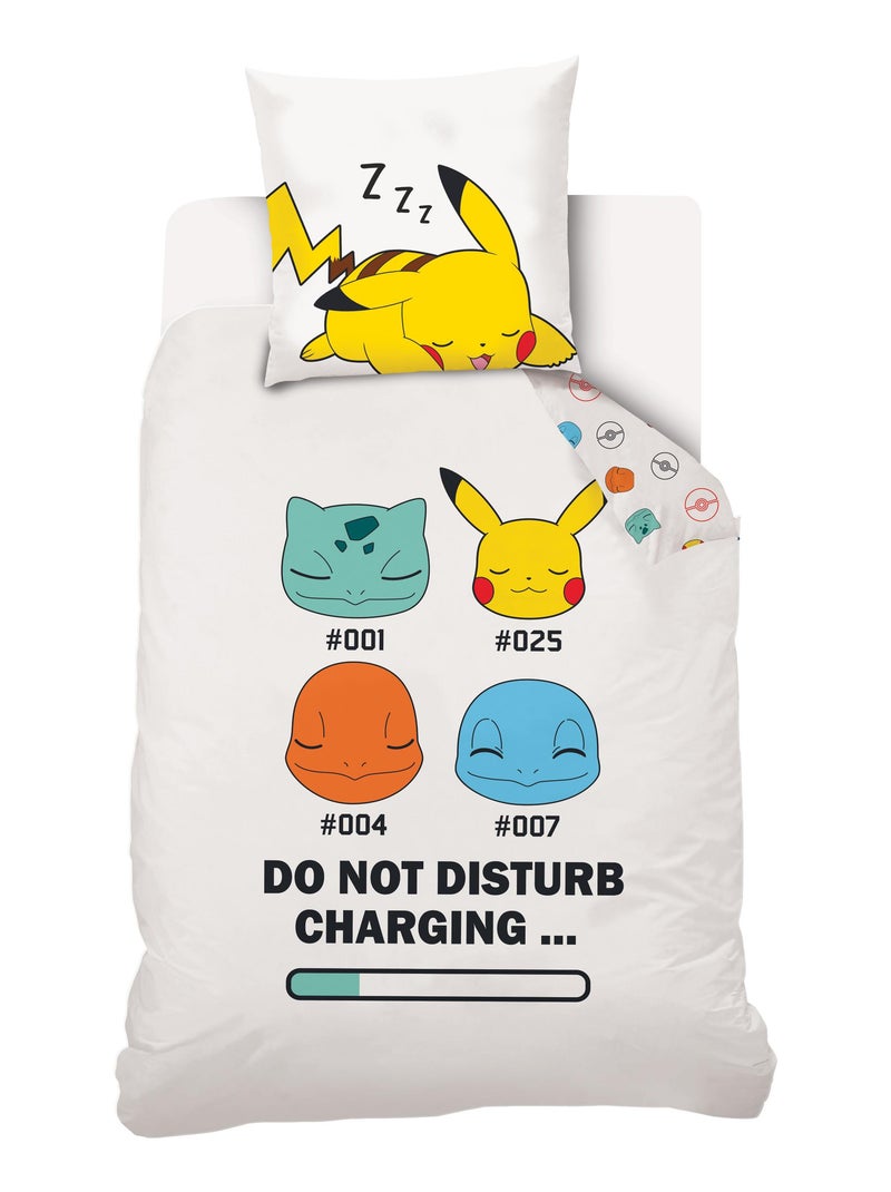 Housse de Couette Enfant Pikachu Blanc - Kiabi