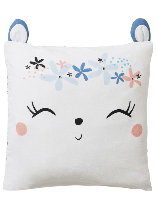 Housse de couette enfant + taie d'oreiller en flanelle Océan d'amour - Kiabi