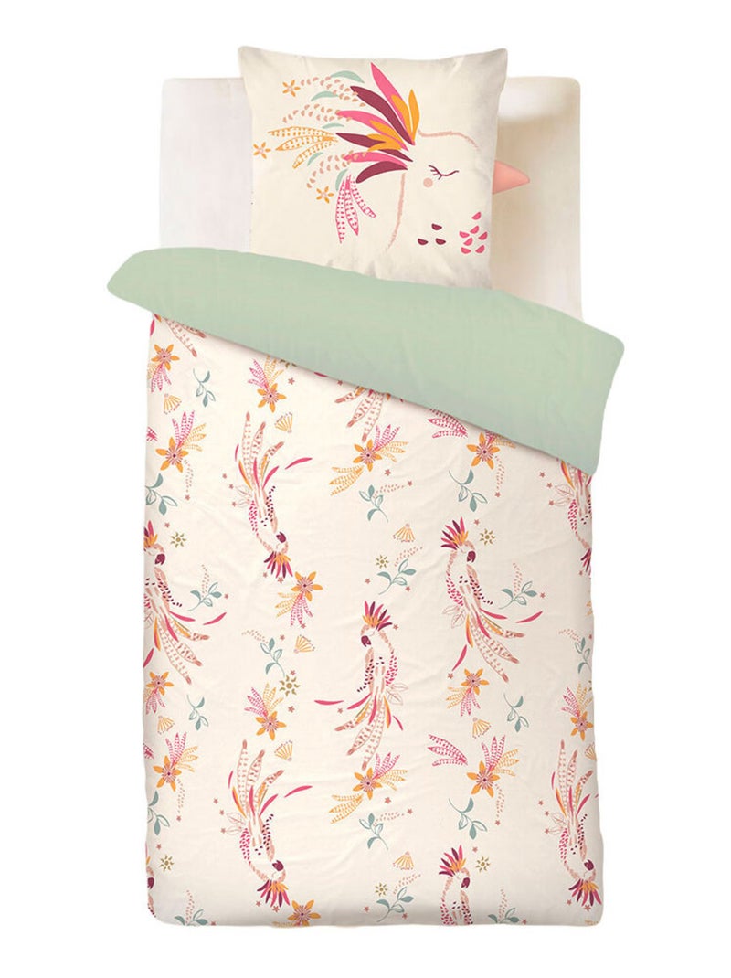 Housse de couette enfant + taie d'oreiller Fiesta Vert - Kiabi