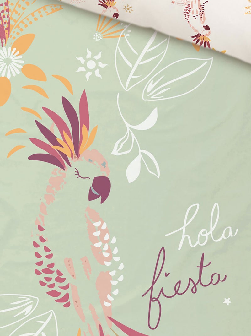 Housse de couette enfant + taie d'oreiller Fiesta Vert - Kiabi