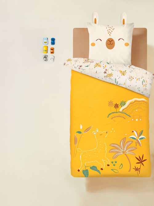 Housse de couette enfant + taie d'oreiller Gabin - Kiabi