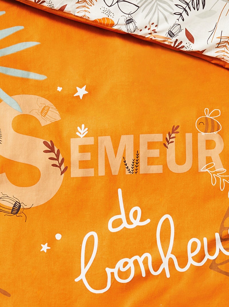 Housse de couette enfant + taie d'oreiller Goya Jaune - Kiabi