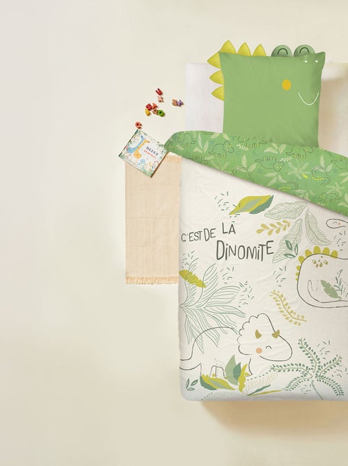 Housse de couette enfant + taie d'oreiller Marius - Kiabi