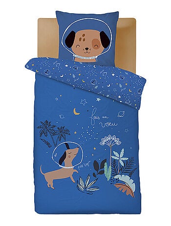 Housse de couette enfant + taie d'oreiller Milo