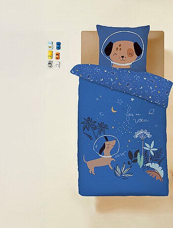 Housse de couette enfant + taie d'oreiller Milo