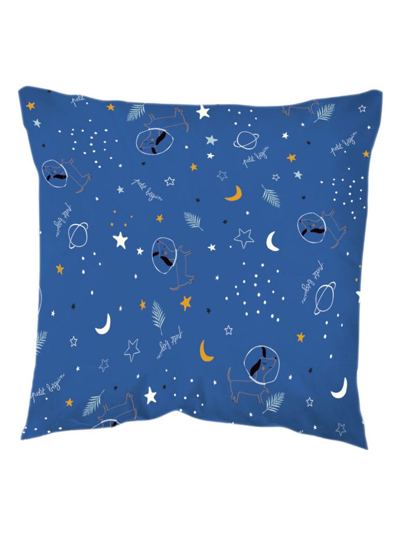 Housse de couette enfant + taie d'oreiller Milo Bleu - Kiabi