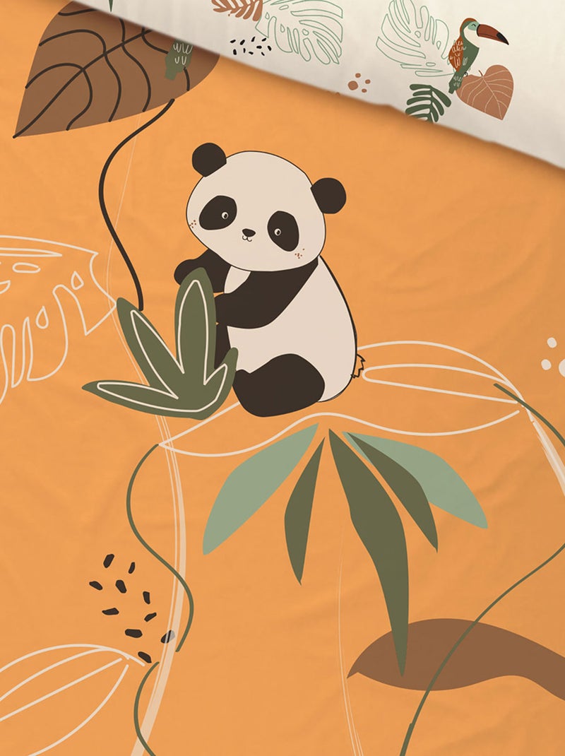 Housse de couette enfant + taie d'oreiller Nael Marron - Kiabi