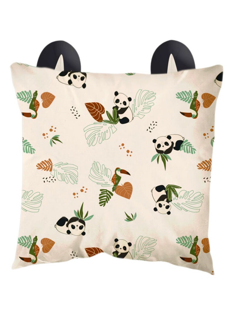 Housse de couette enfant + taie d'oreiller Nael Marron - Kiabi