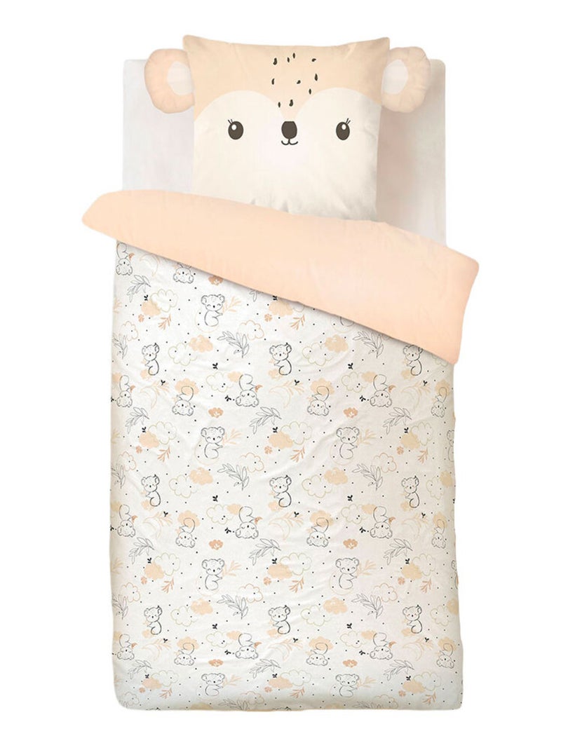 Housse de couette enfant + taie d'oreiller Salsa Rose - Kiabi