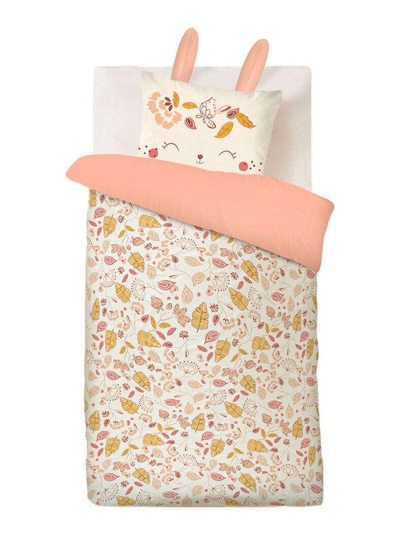 Housse de couette enfant + taie d'oreiller Samba Rose - Kiabi