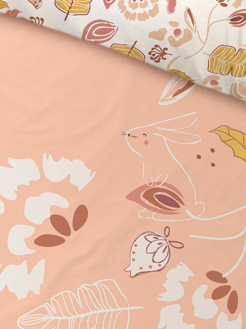 Housse de couette enfant + taie d'oreiller Samba Rose - Kiabi