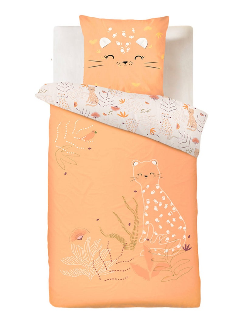 Housse de couette enfant + taie d'oreiller Tchatcha Peche - Kiabi