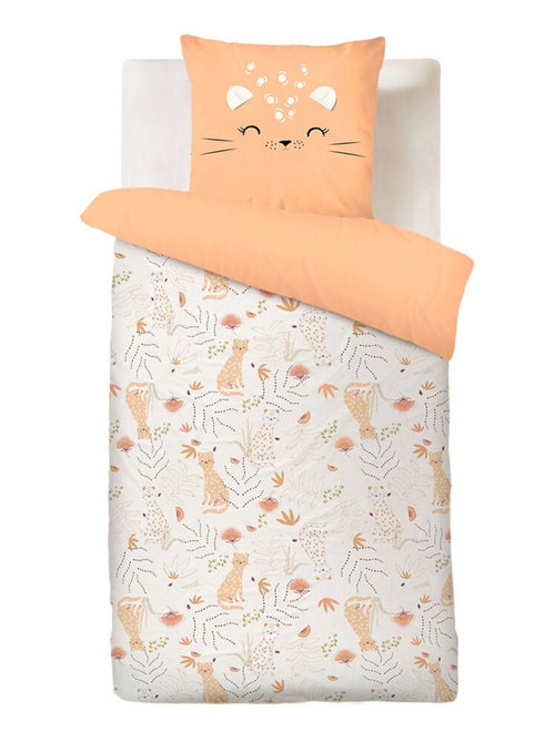 Housse de couette enfant + taie d'oreiller Tchatcha - Kiabi