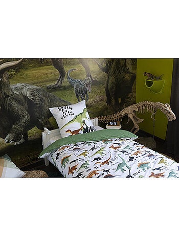 Housse de couette enfant – Thème Dinosaures – Coton doux