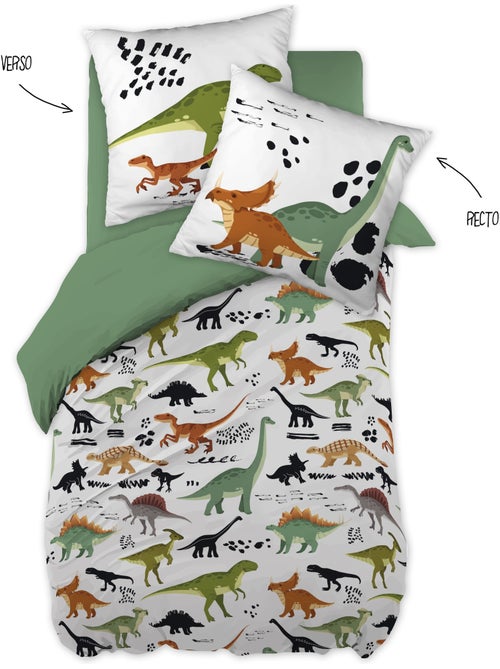 Housse de couette enfant – Thème Dinosaures – Coton doux - Kiabi Housse de couette enfant – Thème Dinosaures – Coton doux - Kiabi