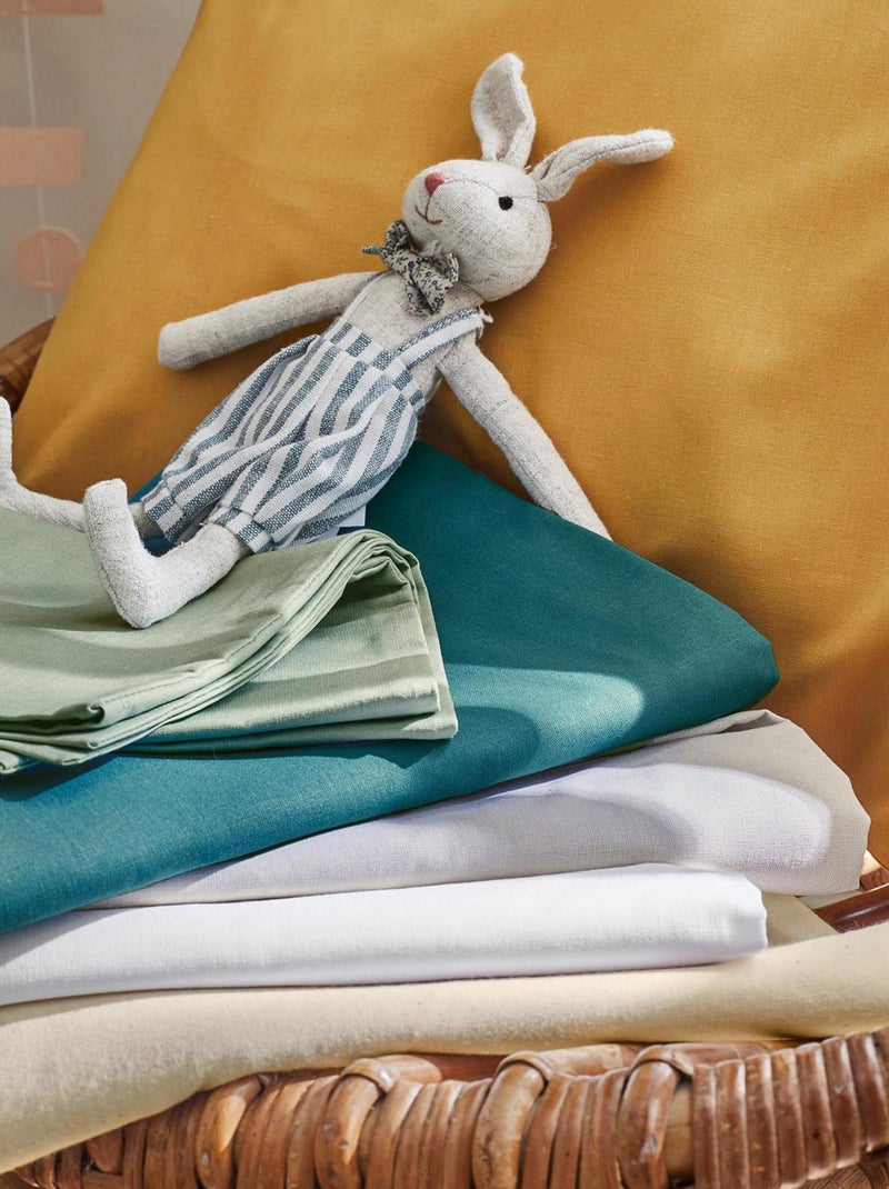 Housse de couette enfant uni Ecru - Kiabi