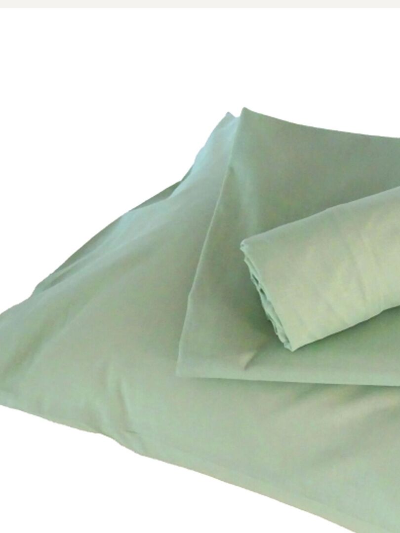 Housse de couette enfant uni - Vert olive - Kiabi - 34.05€