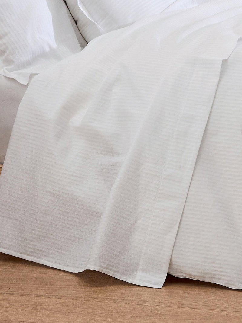 Housse de couette esprit grand hôtel Blanc - Kiabi