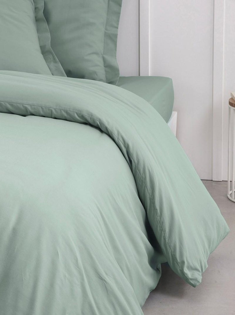 Housse de couette ESSENTIAL Bleu céladon - Kiabi